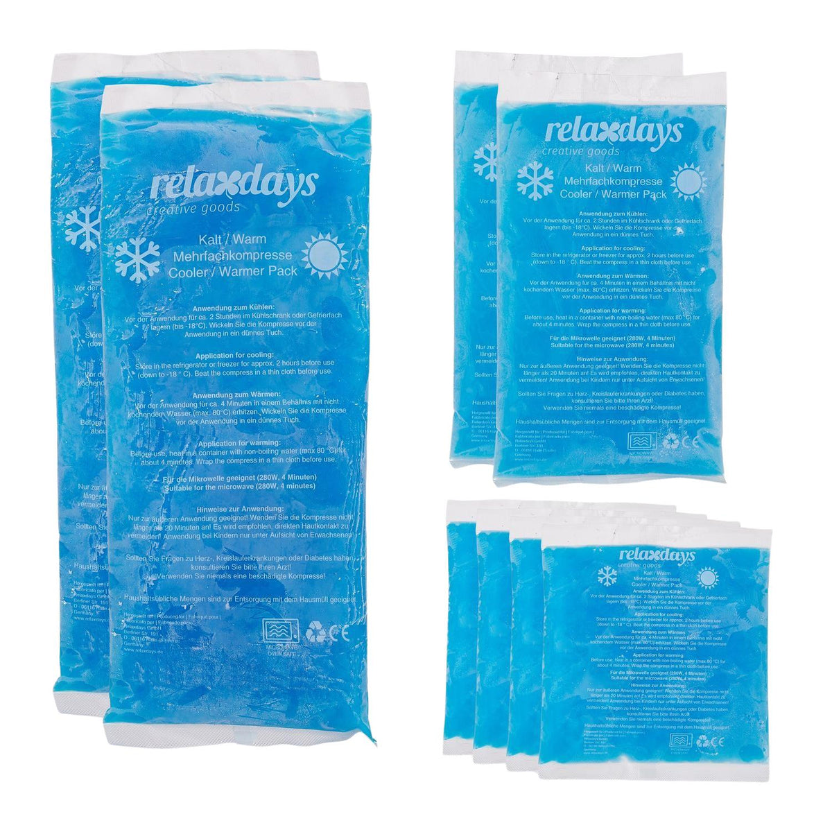 Cold Gel Packs Set Of 8