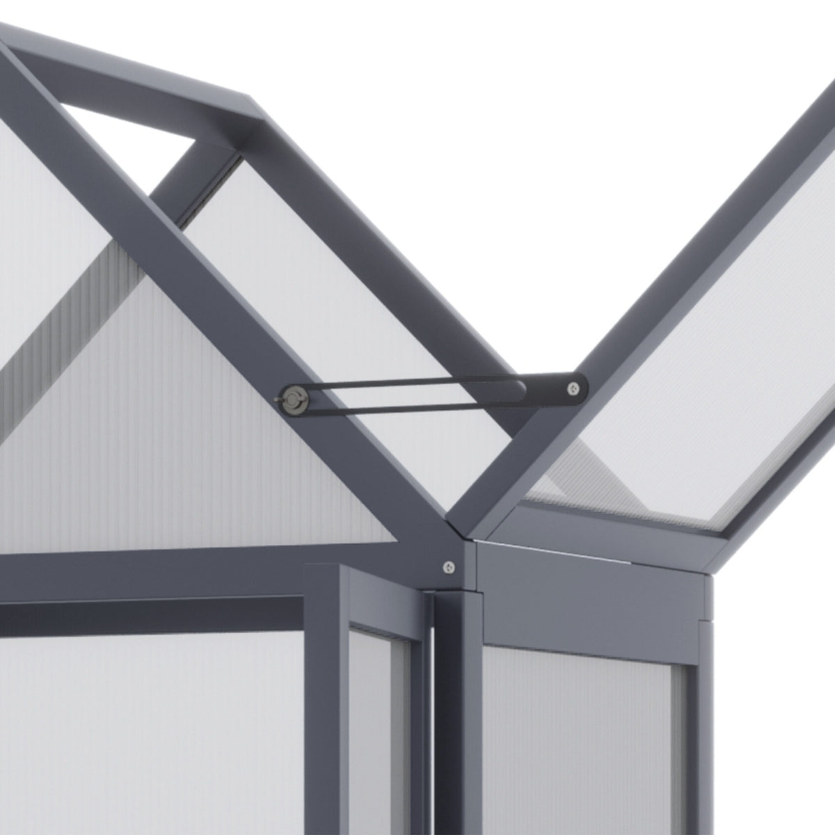 Cold frame mini greenhouse 3 levels greenhouse plant bed with hinged roof double doors made of natural wood 70.5 x 42 x 132 cm