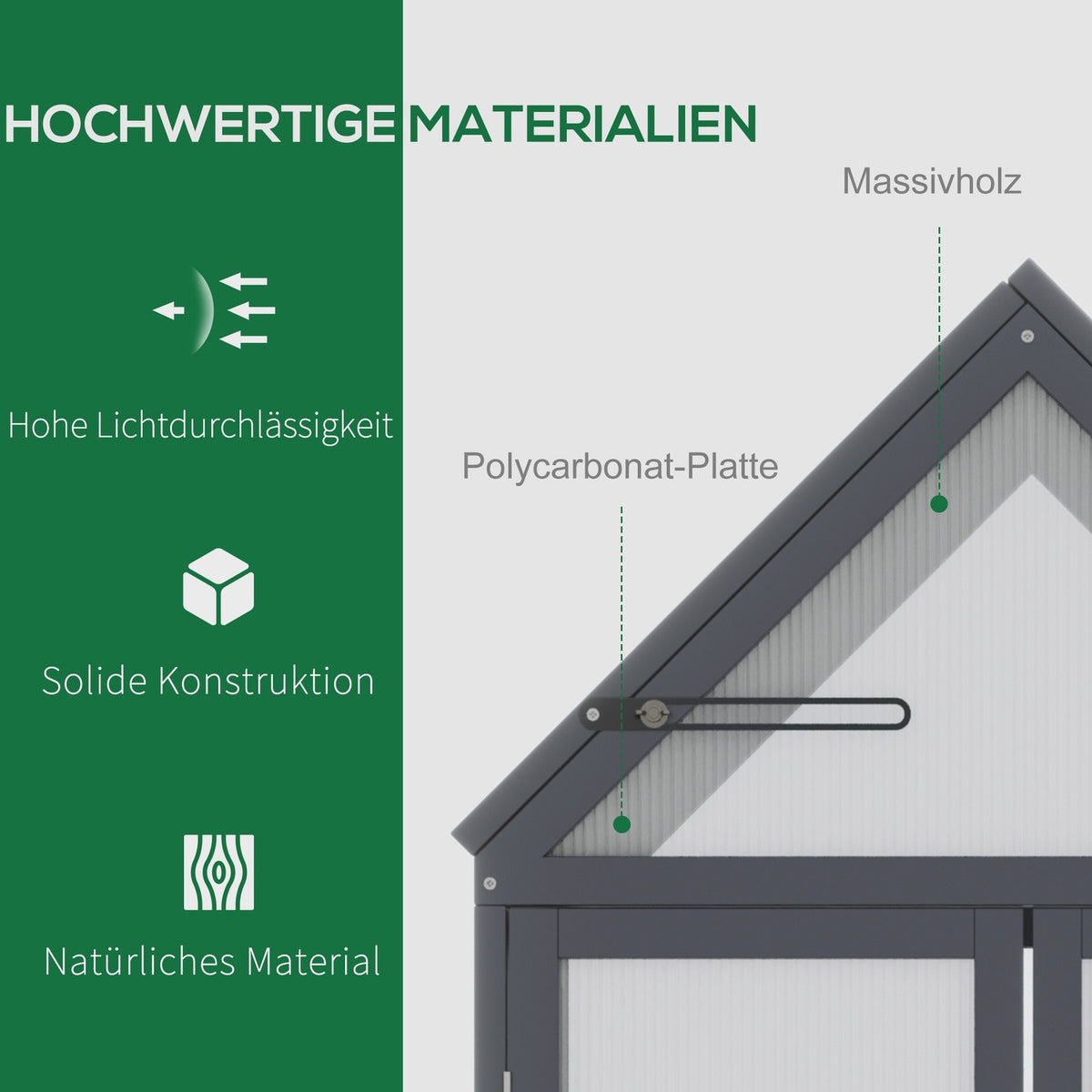 Cold frame mini greenhouse 3 levels greenhouse plant bed with hinged roof double doors made of natural wood 70.5 x 42 x 132 cm