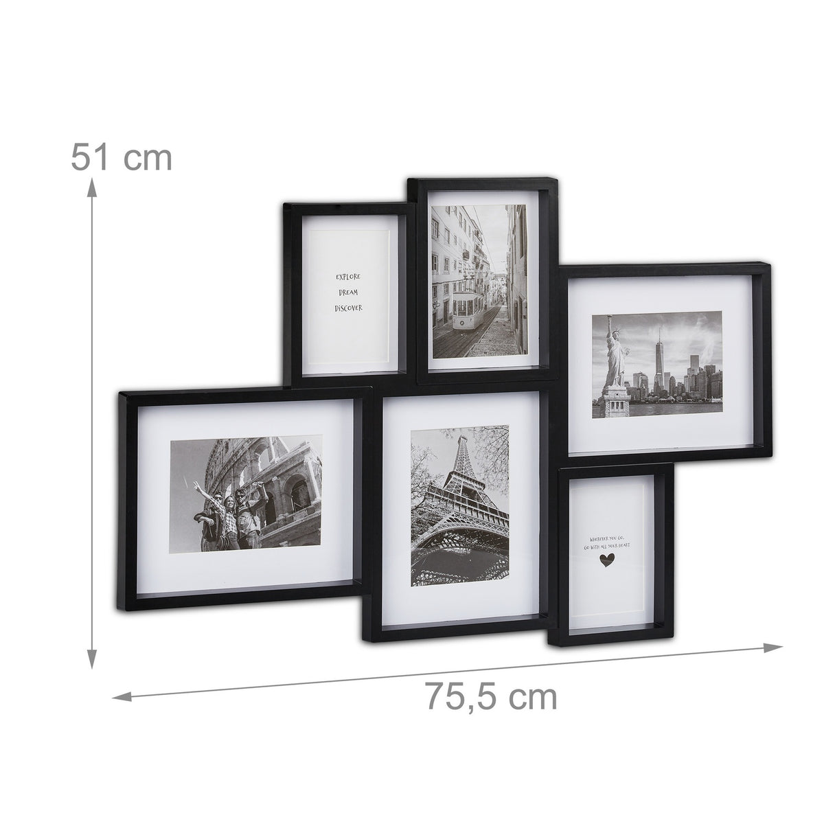 Collage photo frame for 6 photos