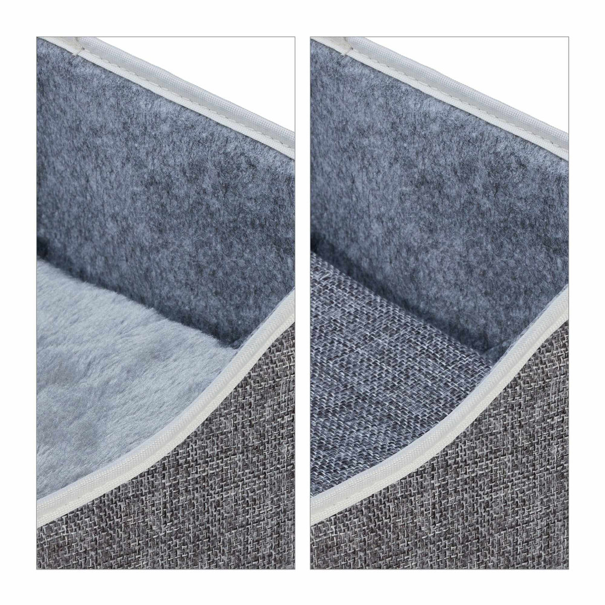 Collapsible cat pit in grey