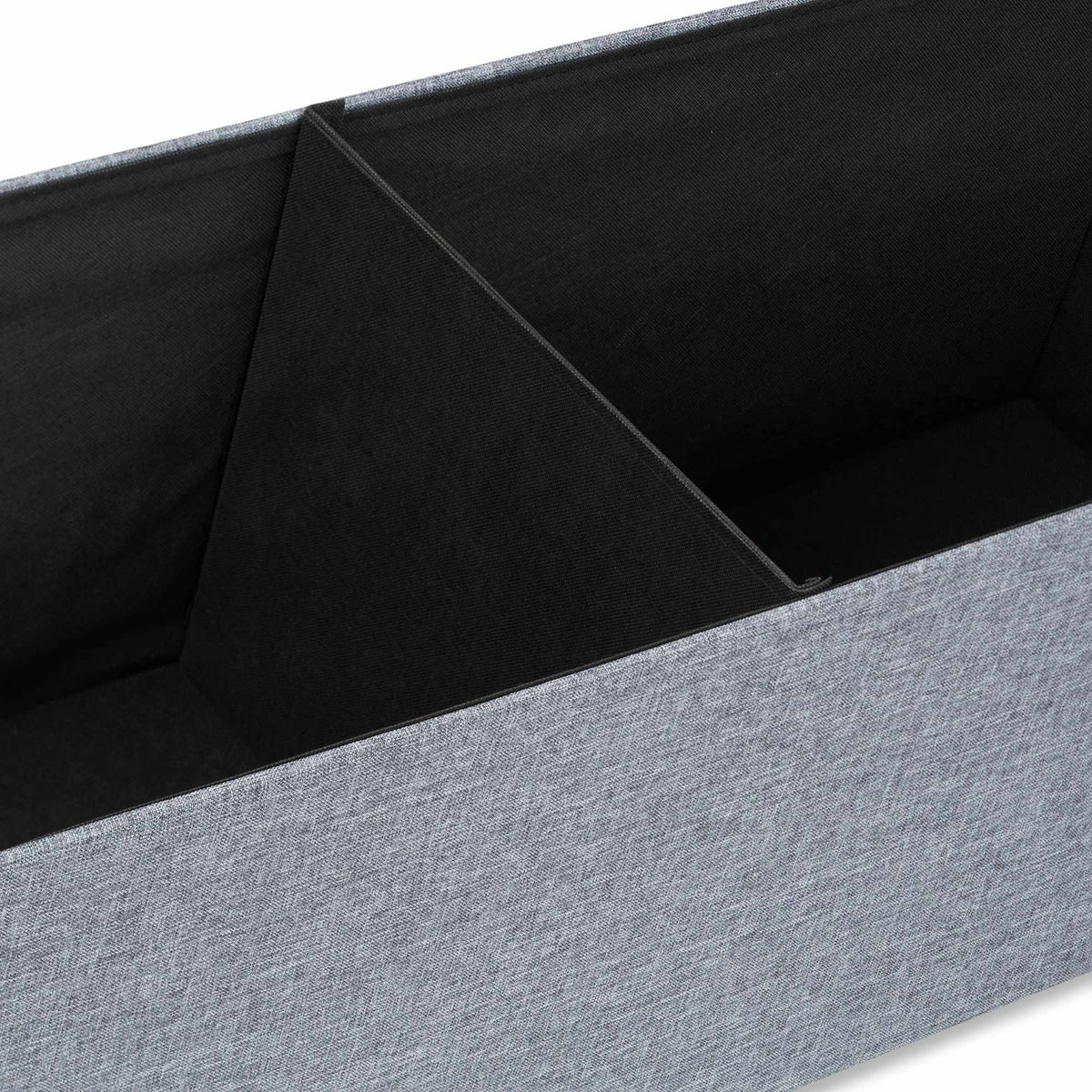 Collapsible storage bench linen fabric