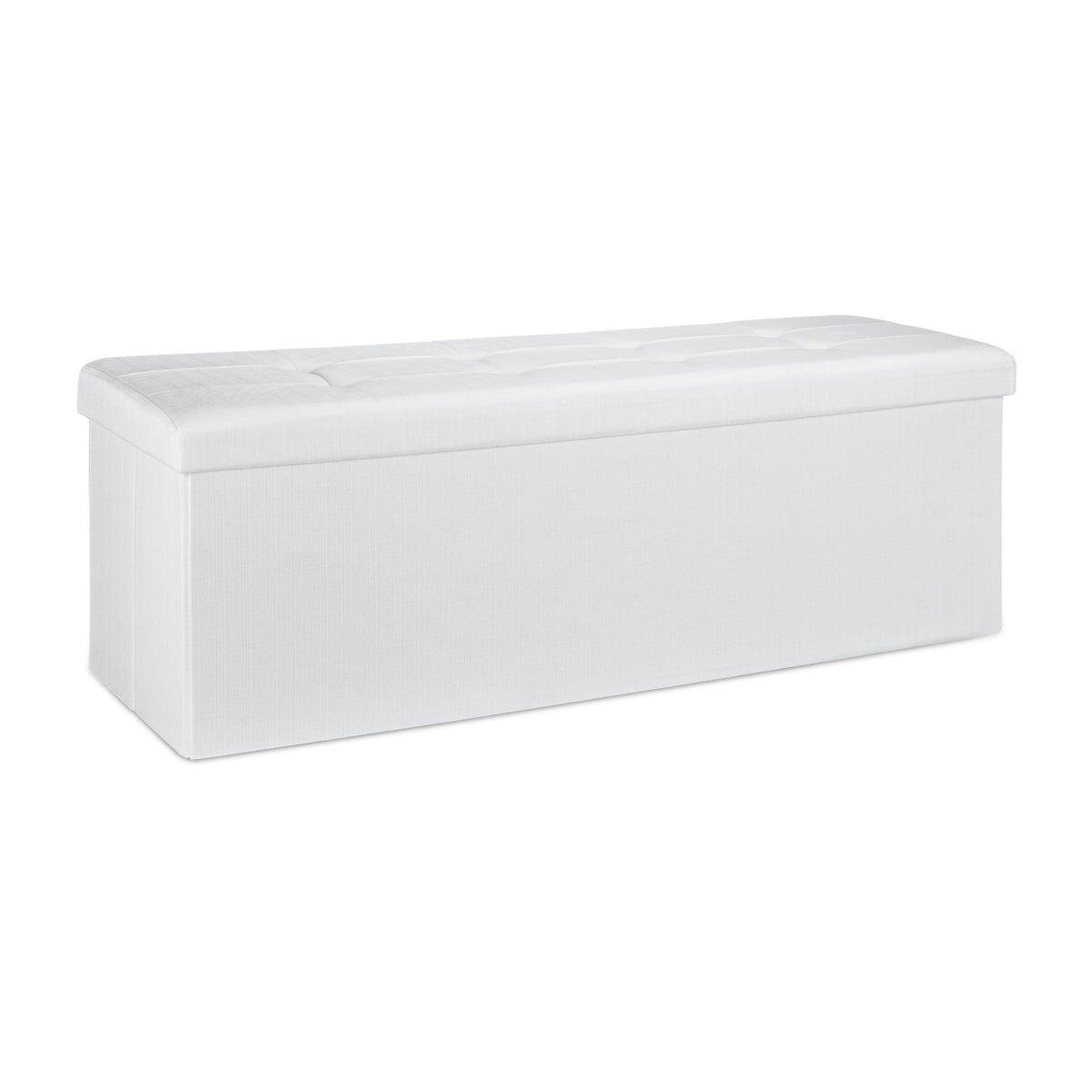 Collapsible storage bench linen fabric