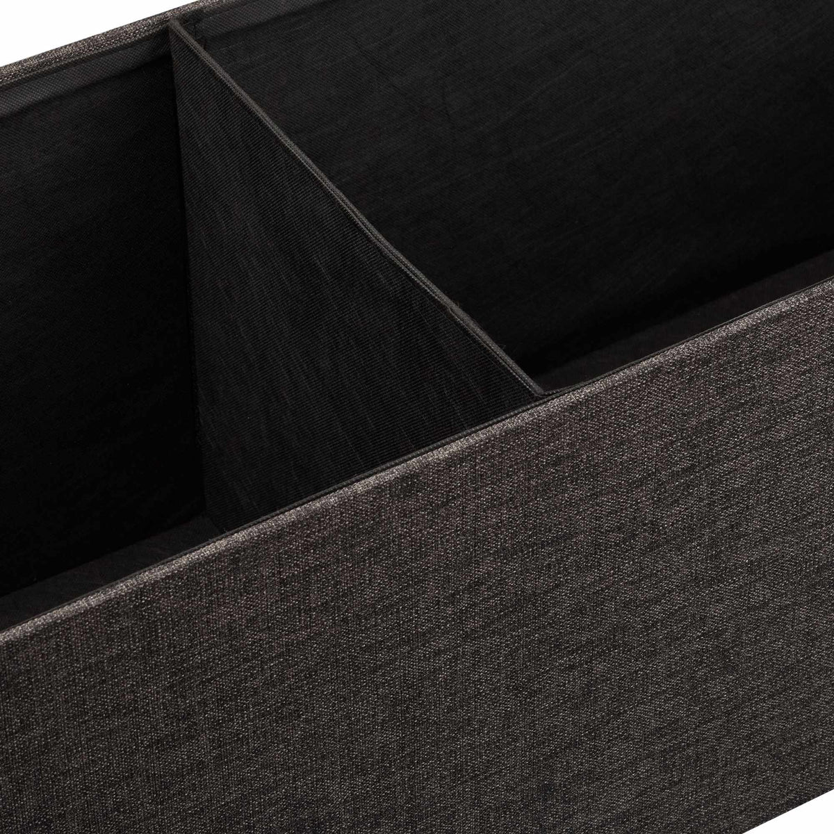 Collapsible storage bench linen fabric