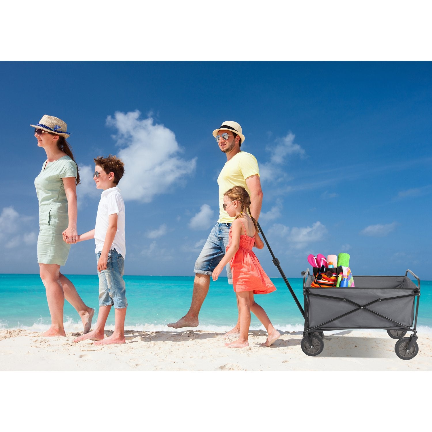 Collapsible trolley/carriage 82 x 52 x 63cm