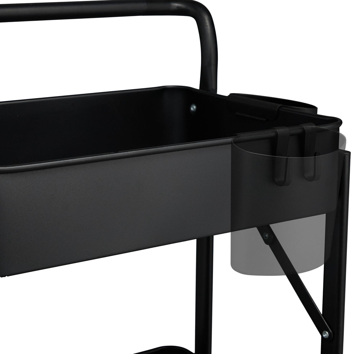 Collapsible trolley with 3 shelves
