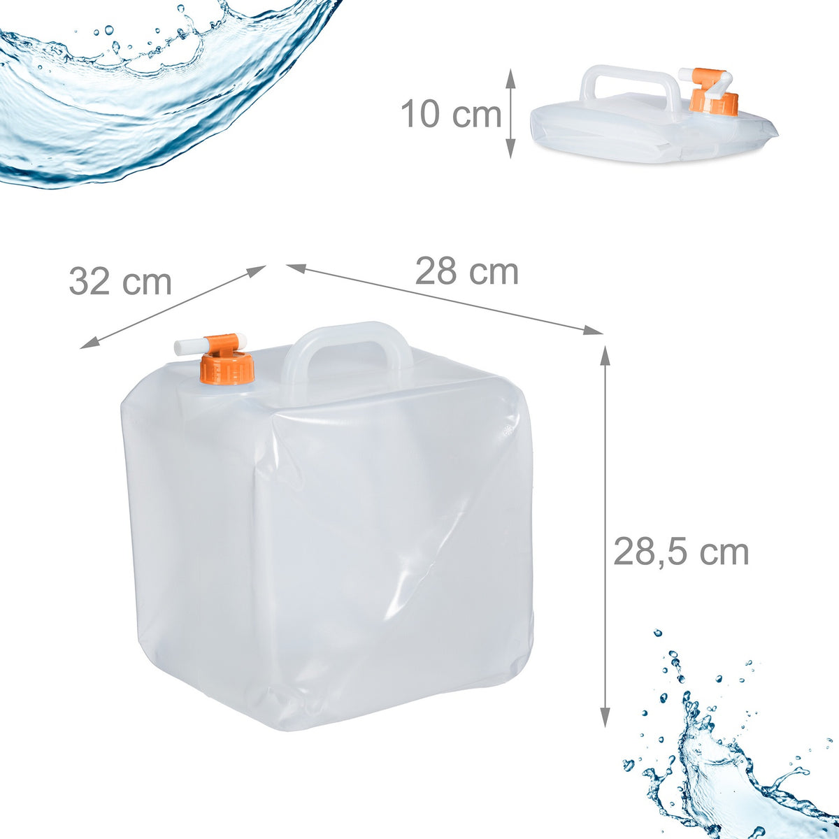 Collapsible water can Set of 3 20 l