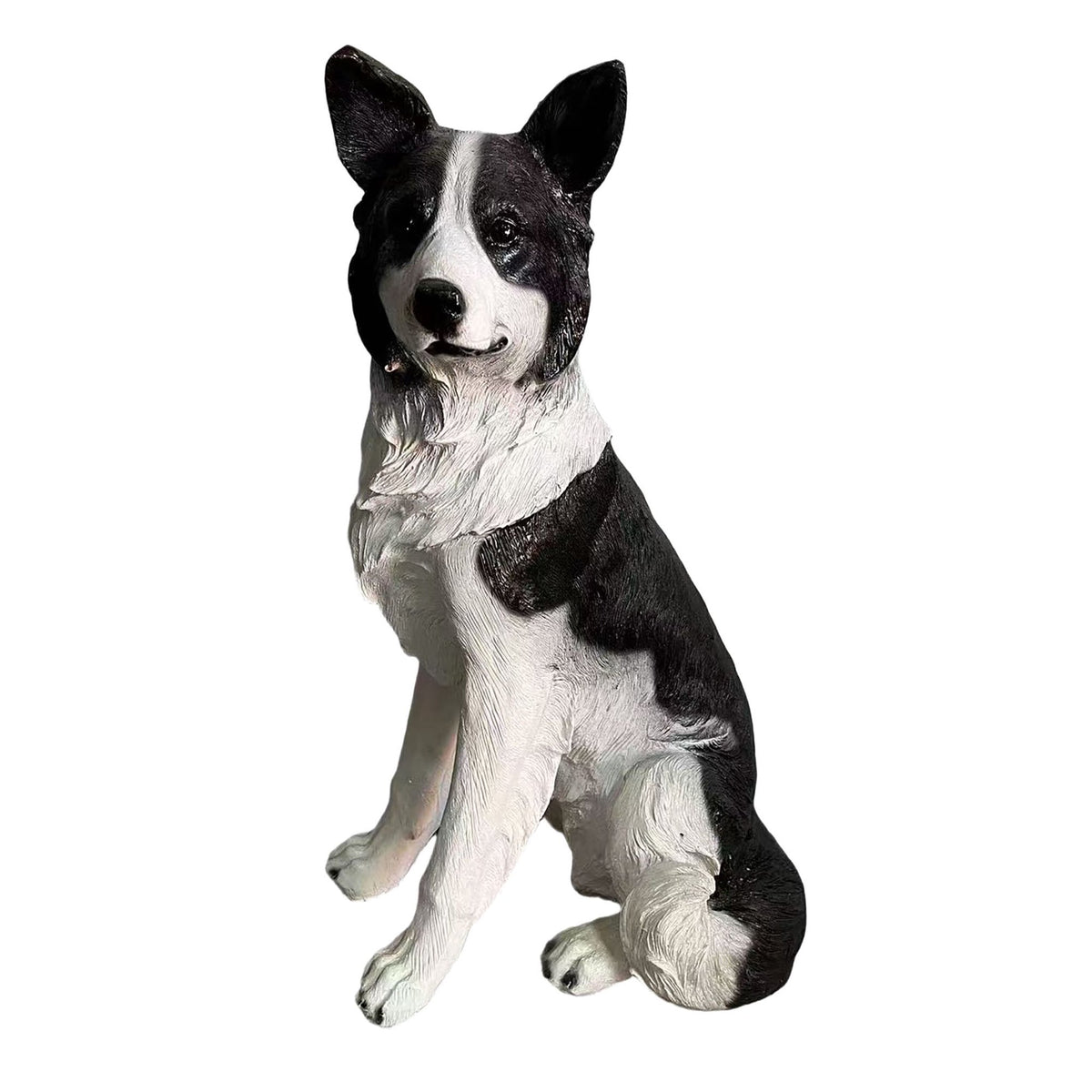 Collie Garden Dog Statue, Life-Size Polyresin Decor