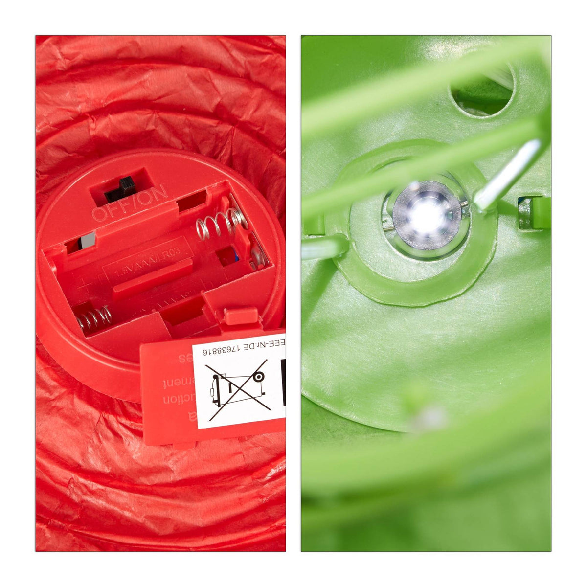 Colorful LED lanterns 10 pcs