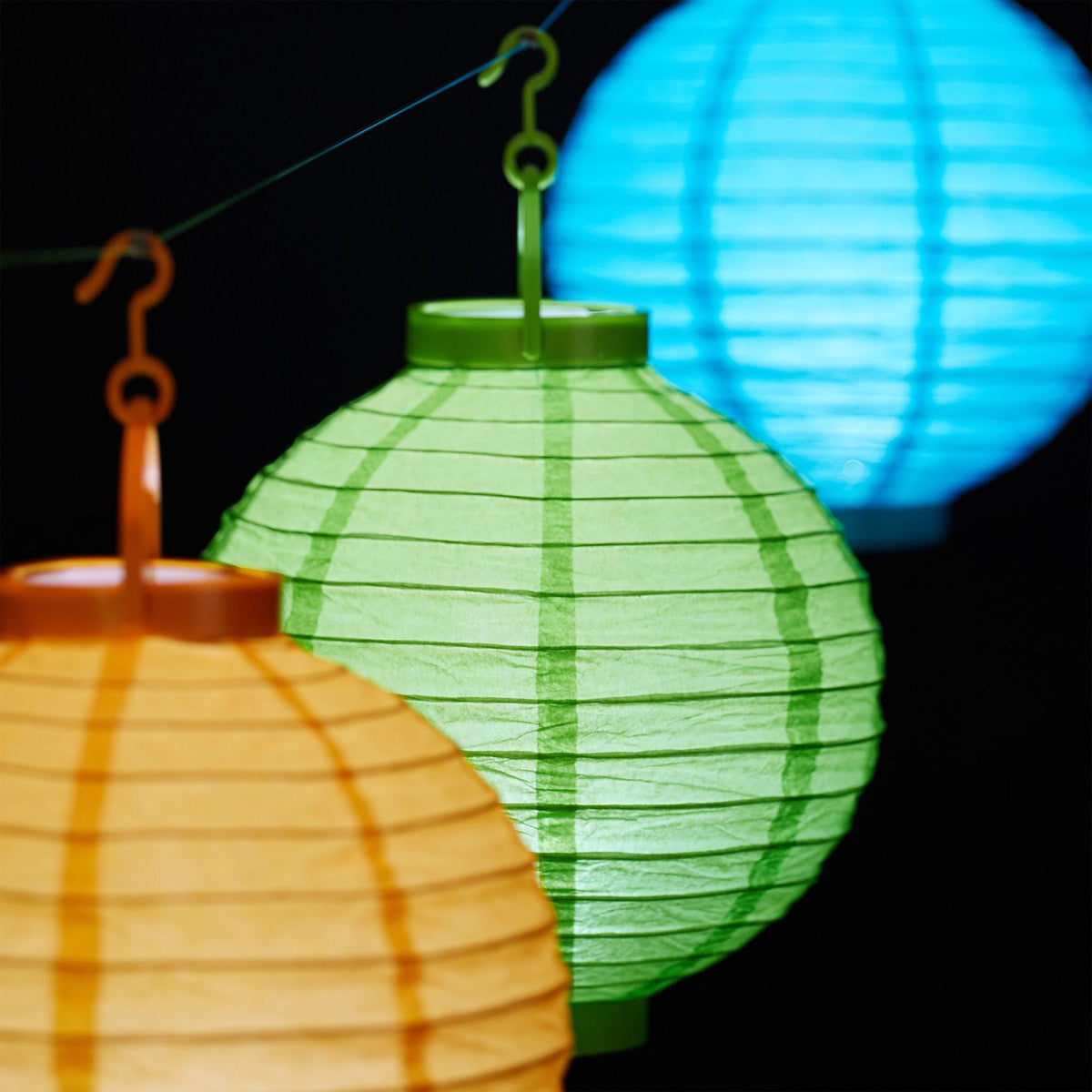 Colorful LED lanterns 10 pcs