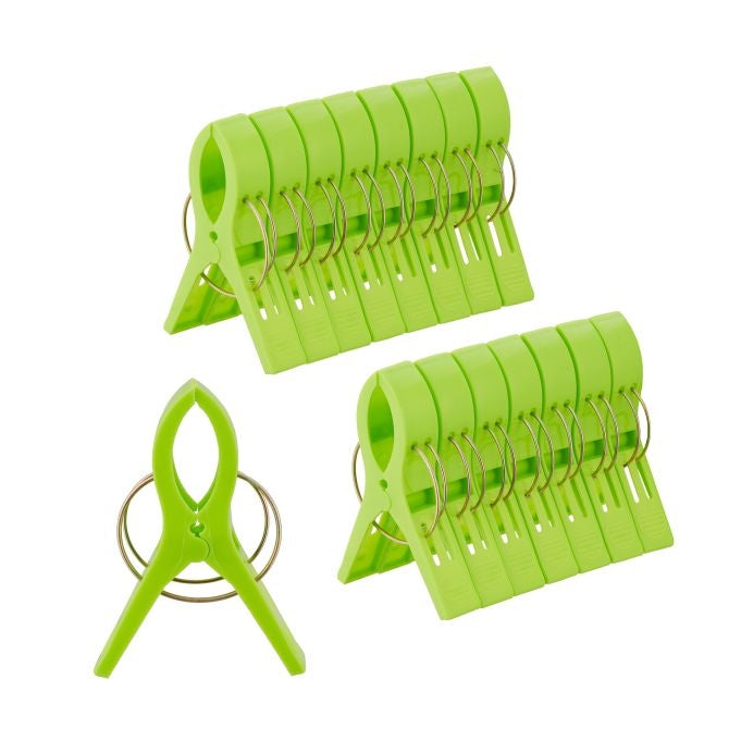 Colorful clips for beach towels - 16 pcs