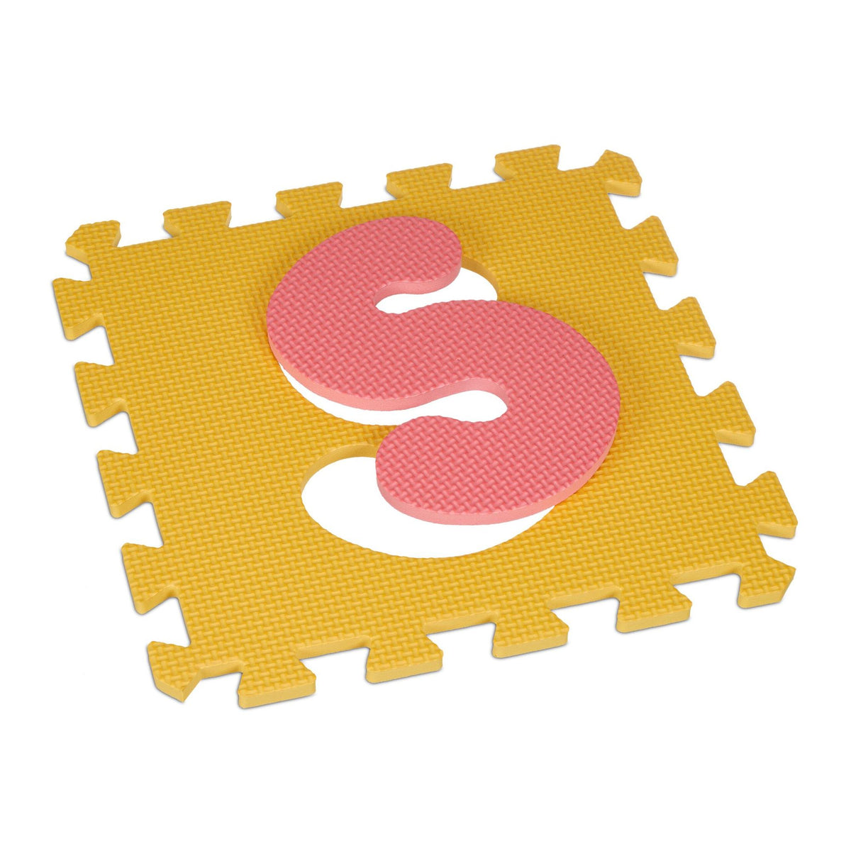 Colorful puzzle mat with ABC and numbers