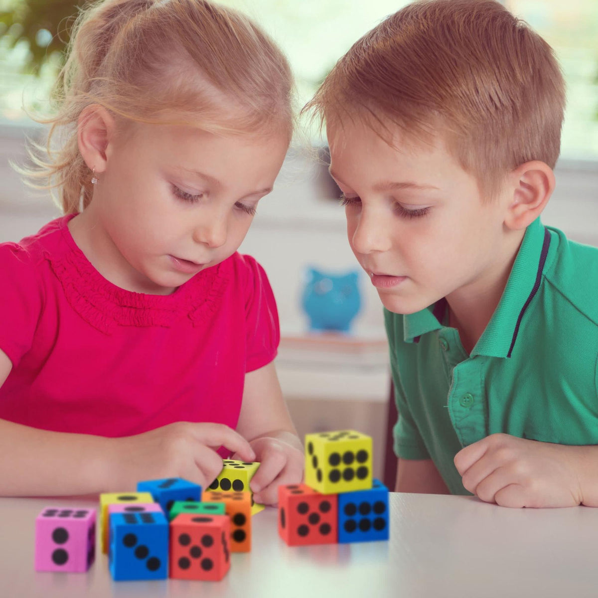 Colorful soft dice 48-pack