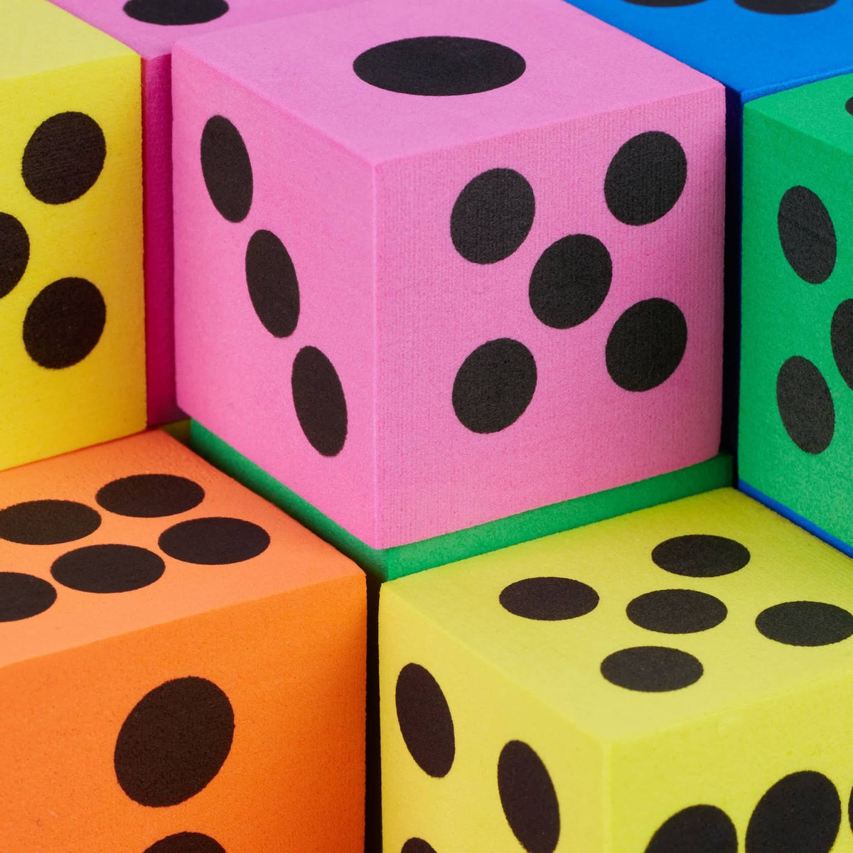 Colorful soft dice 48-pack