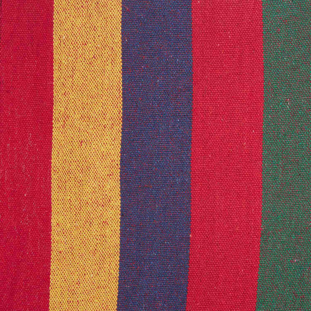 Colorful striped cotton hammock