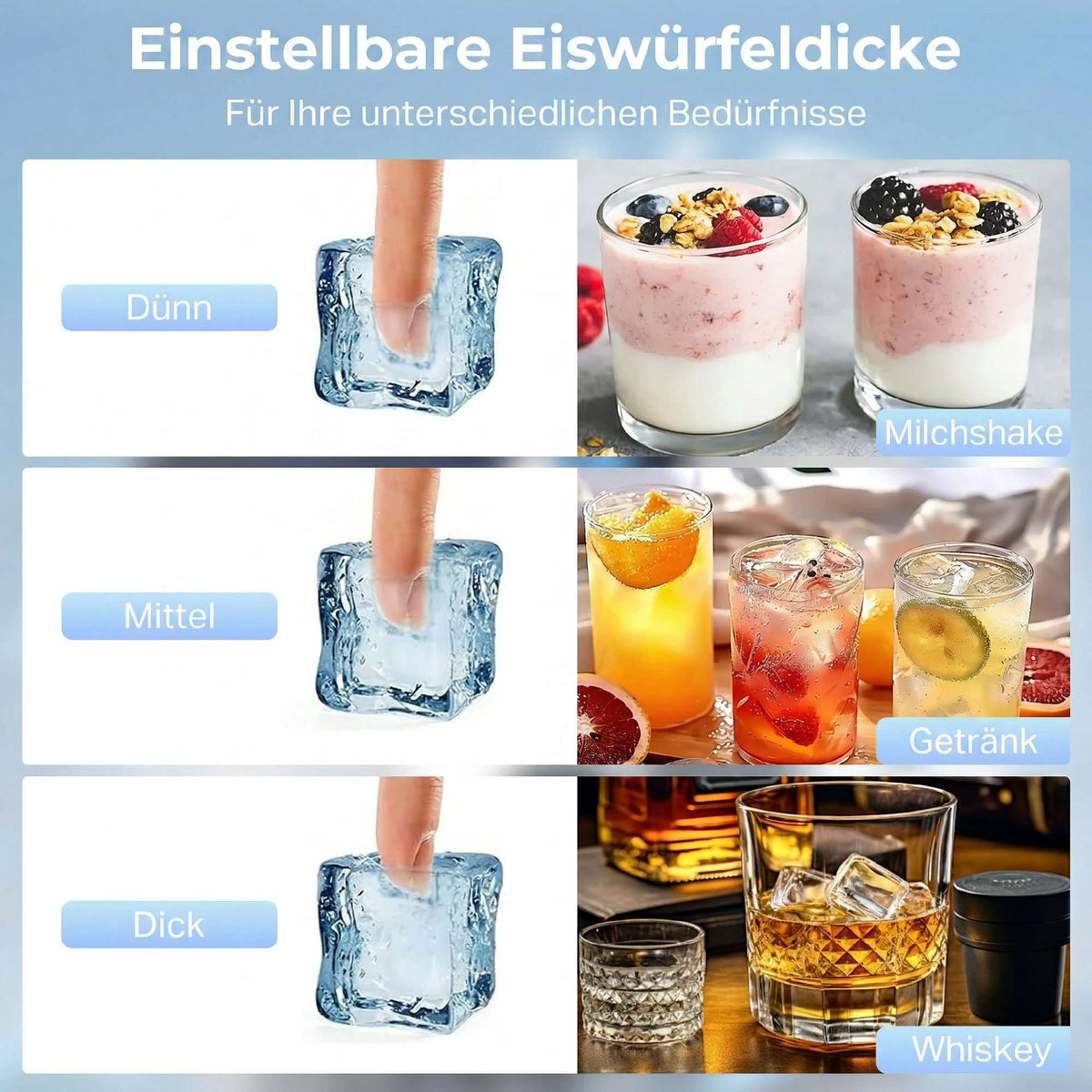 Commercial Ice Maker, 55kg/24h, Stainless Steel, 13kg Storage