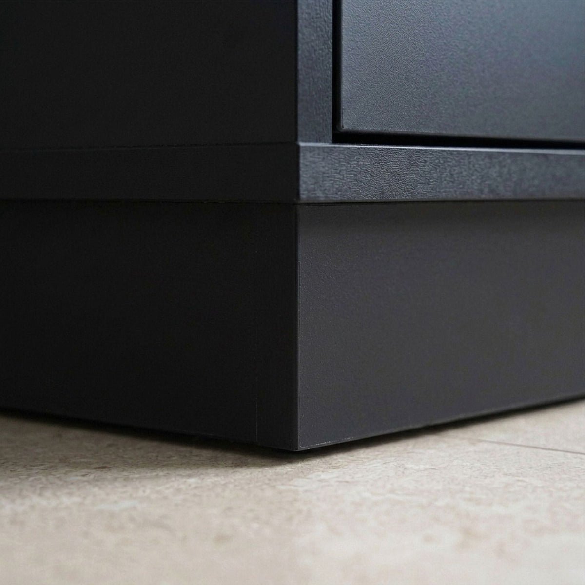 Compact MDF Bedside Table Set with Drawers, 64x24x30 cm