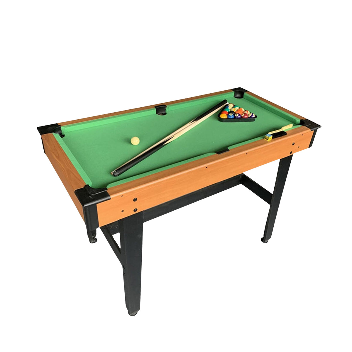 Compact Pool Table with Cues and Balls, MDF Build