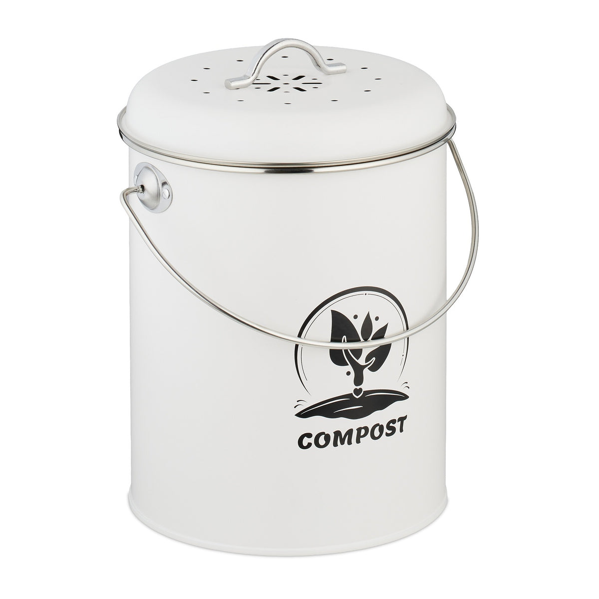 Compost Bin with Odour Filter, 5.5 Litre Capacity