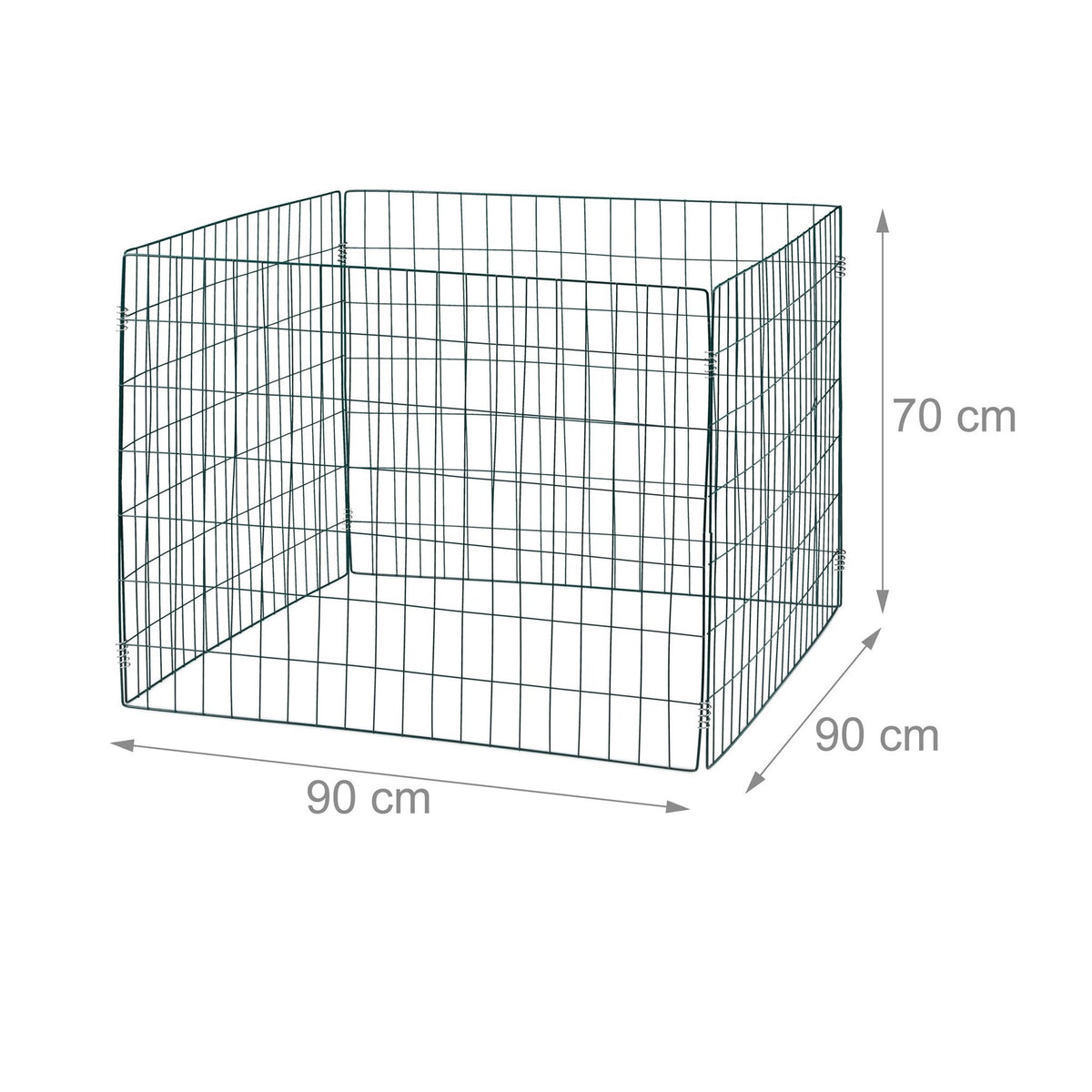 Compost grid in metal, 3-pack