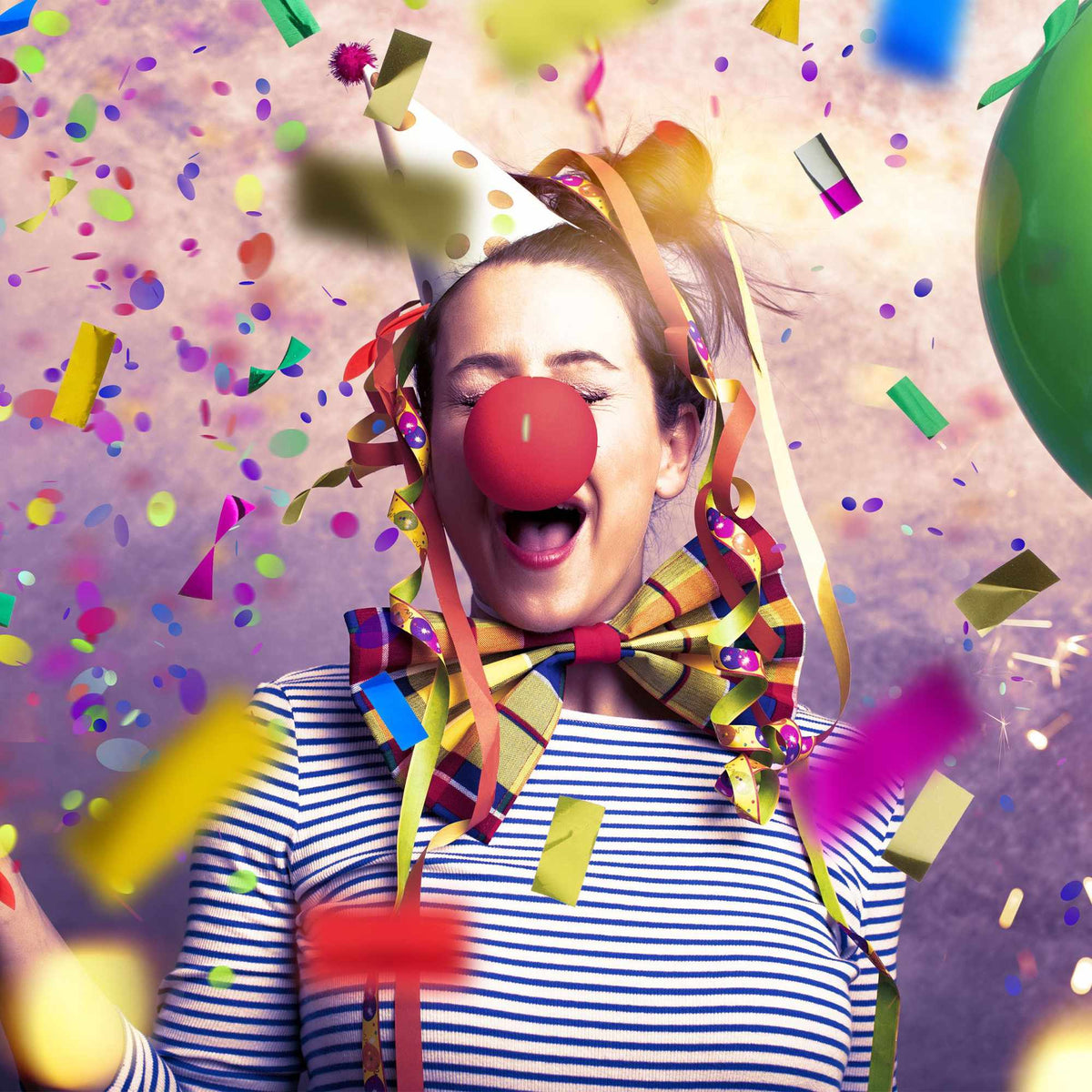 Confetti cannon 40 cm colorful