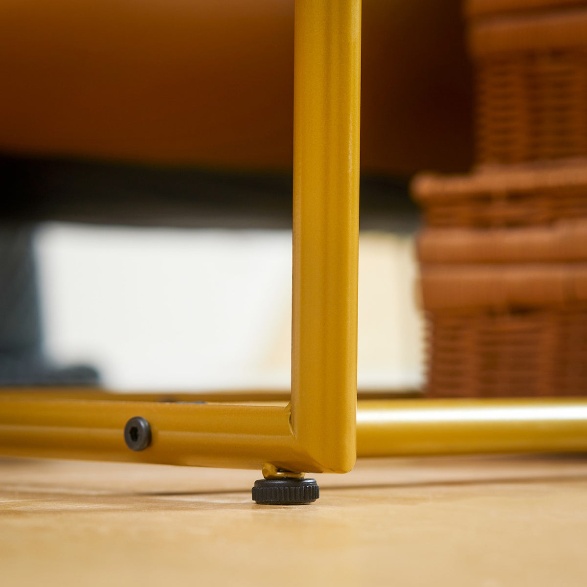 Console Table, Modern Hallway Table As A Side Table, Sofa Table, Steel, White + Gold, 120X40X75 Cm