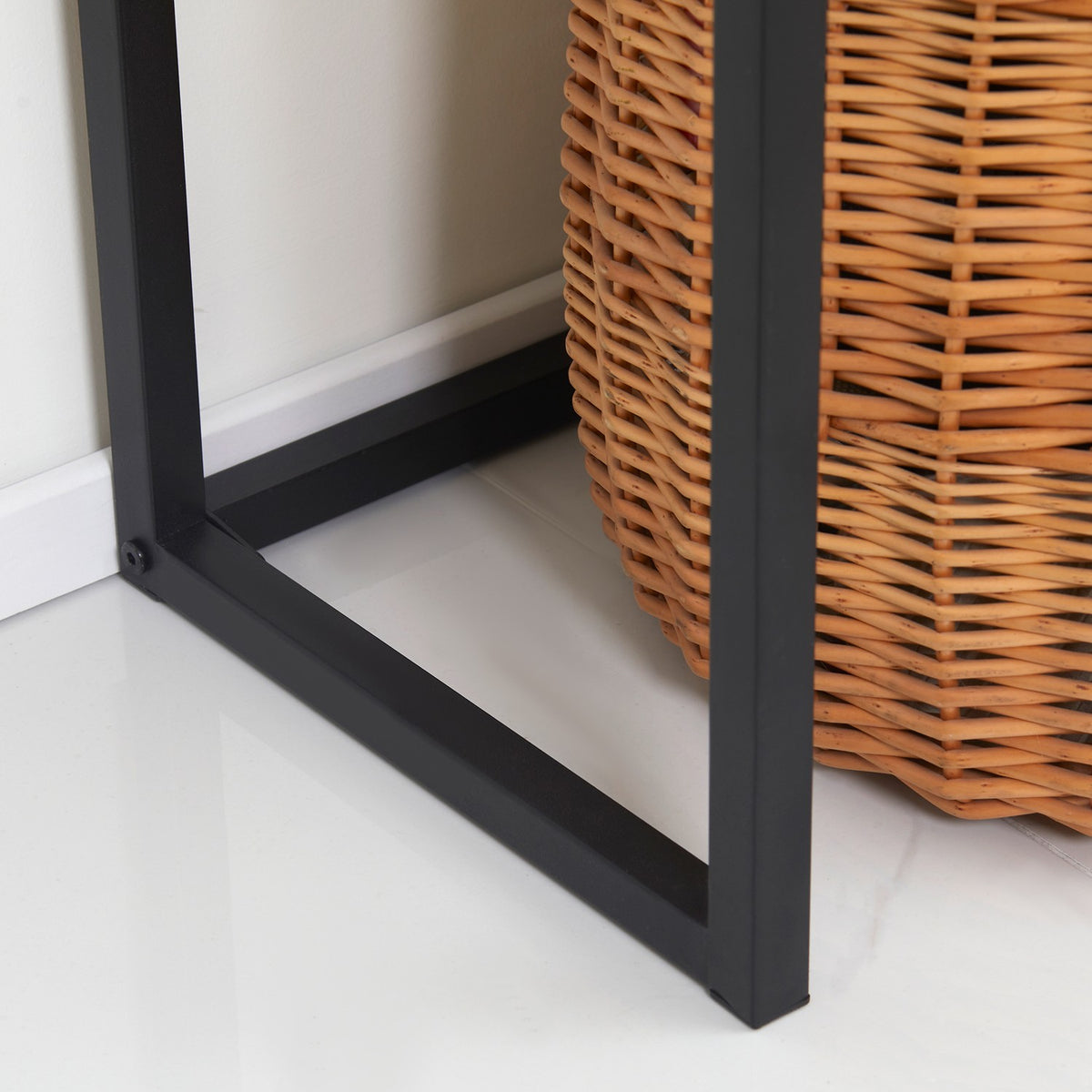 Console Table With Drawer, Sofa Table, Hall Table In Industrial Design, Side Table For Entrance, Living Room, Hallway, Steel, Natural, 80 X 30 X 76 Cm