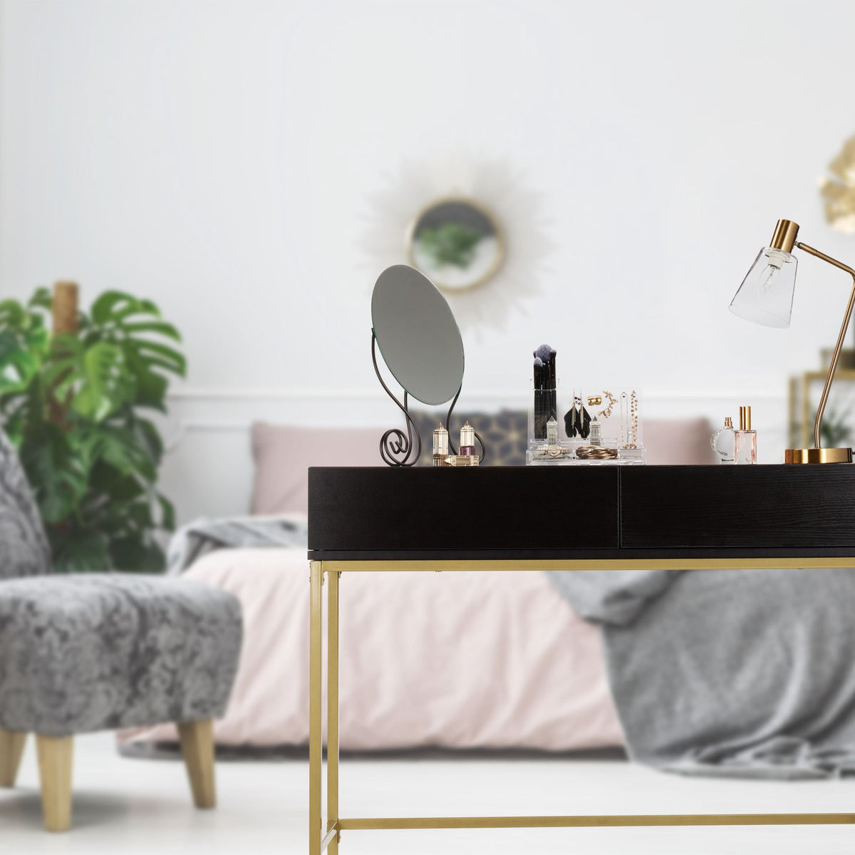 Console table with drawers