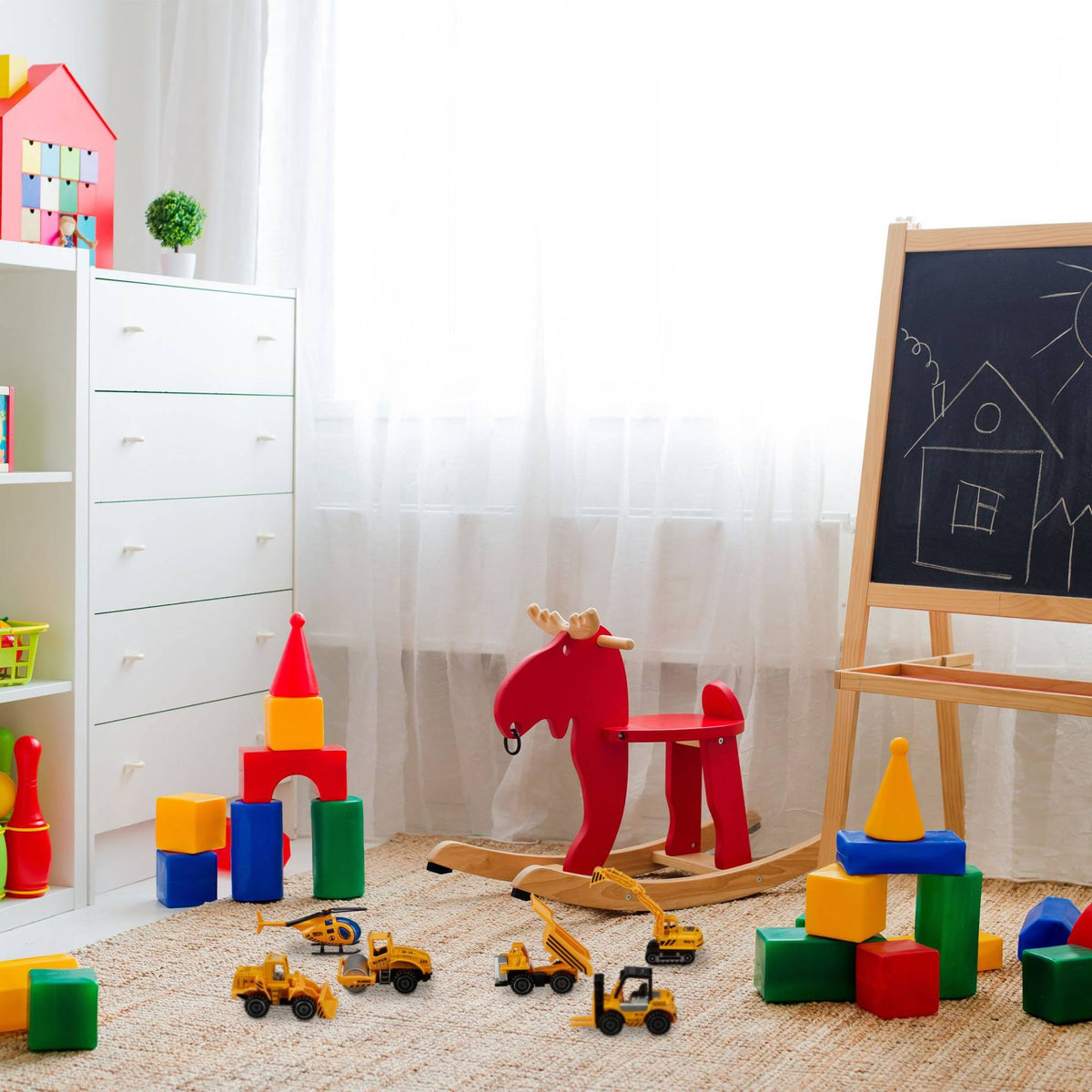 Construction vehicles for children - set of 6