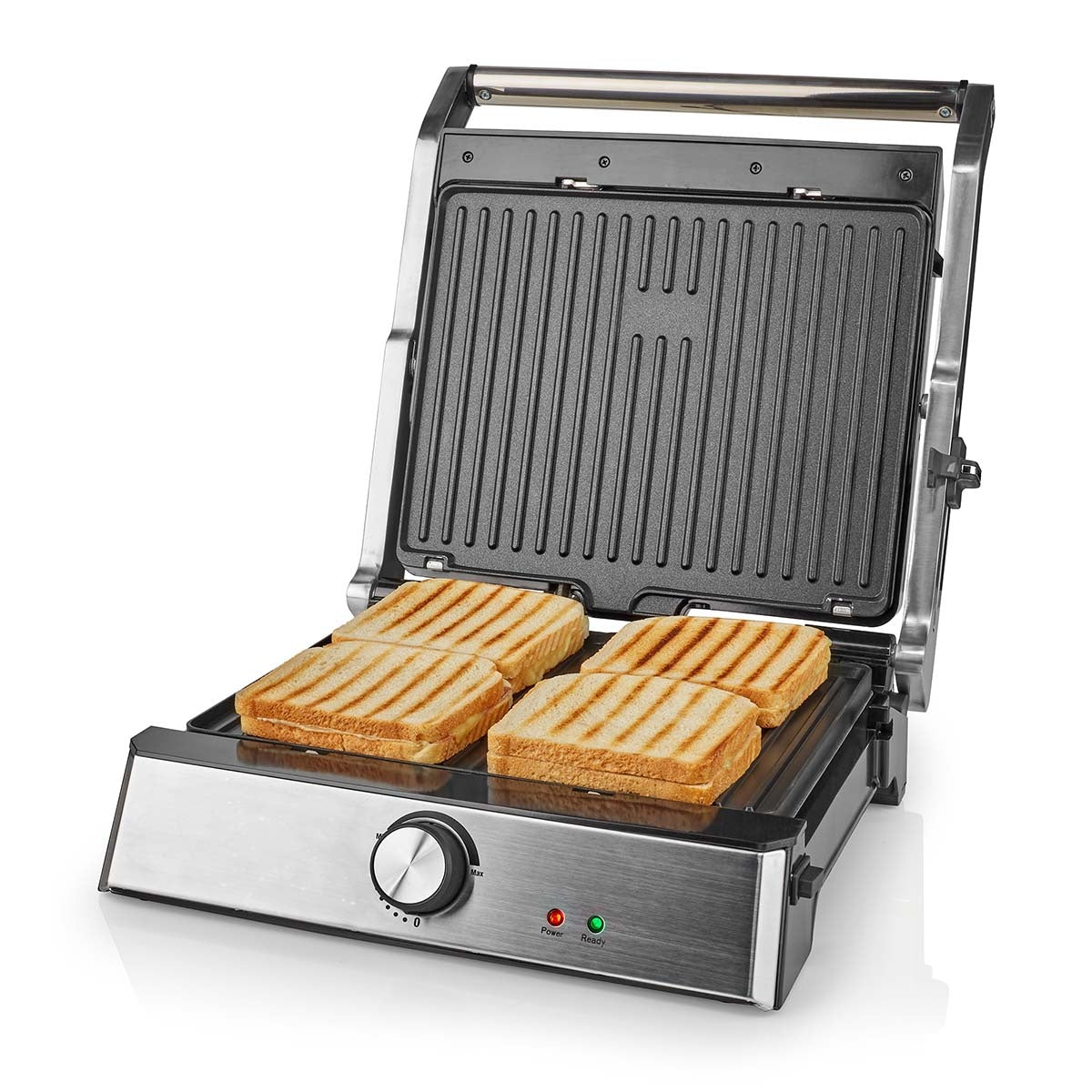 Contact Grill | 2000 W | 29 x 23 cm | Adjustable temperature control | Plastic / Stainless Steel