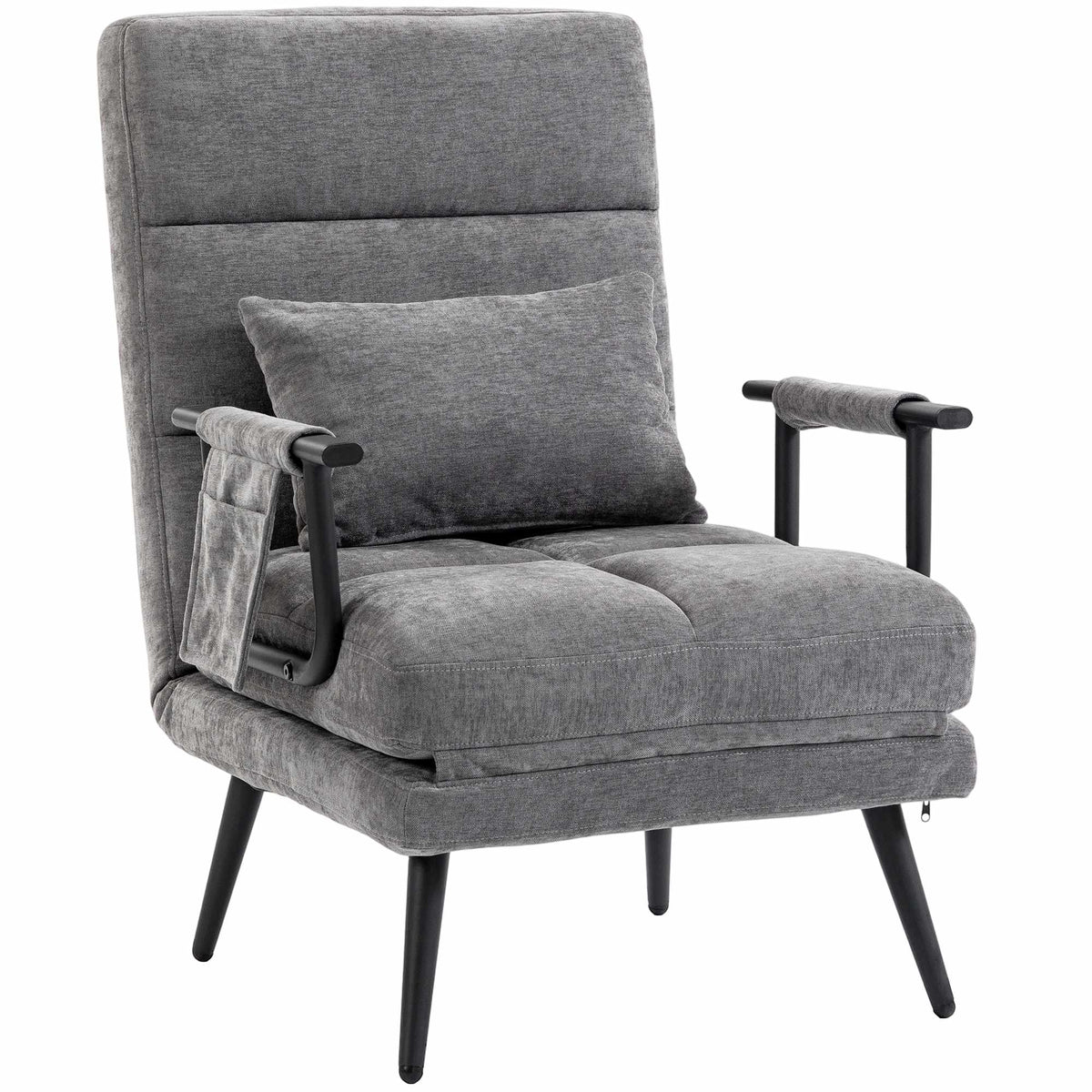 Convertible 3-in-1 Sleeper Chair with Adjustable Backrest