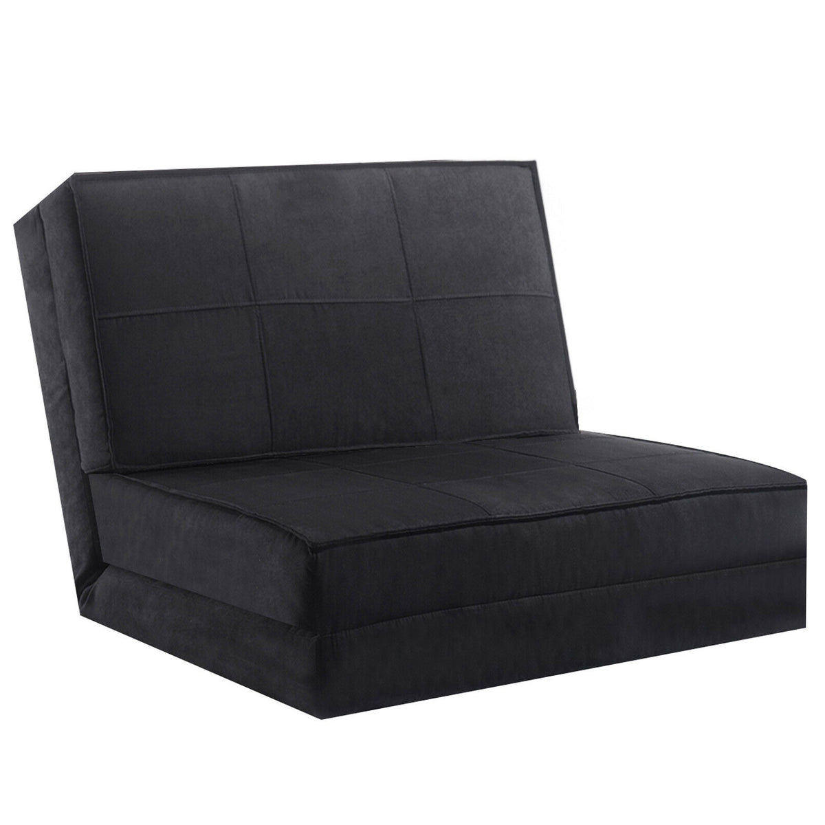 Convertible Folding Sofa Bed, 5-Position, Black