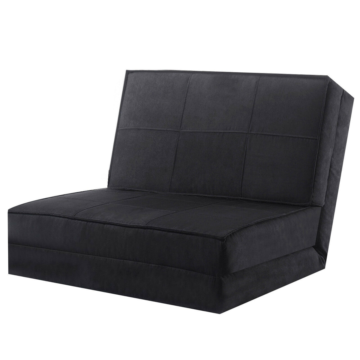 Convertible Folding Sofa Bed, 5-Position, Black