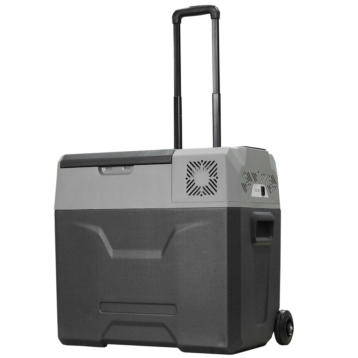 Cool Box Car 50L Electric Car Refrigerator With Compressor For Camping Travel 12/24V Dc And 110-240V Ac Gray