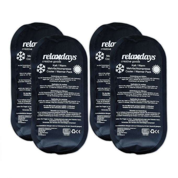 Cooling lamps oval set of 4 black