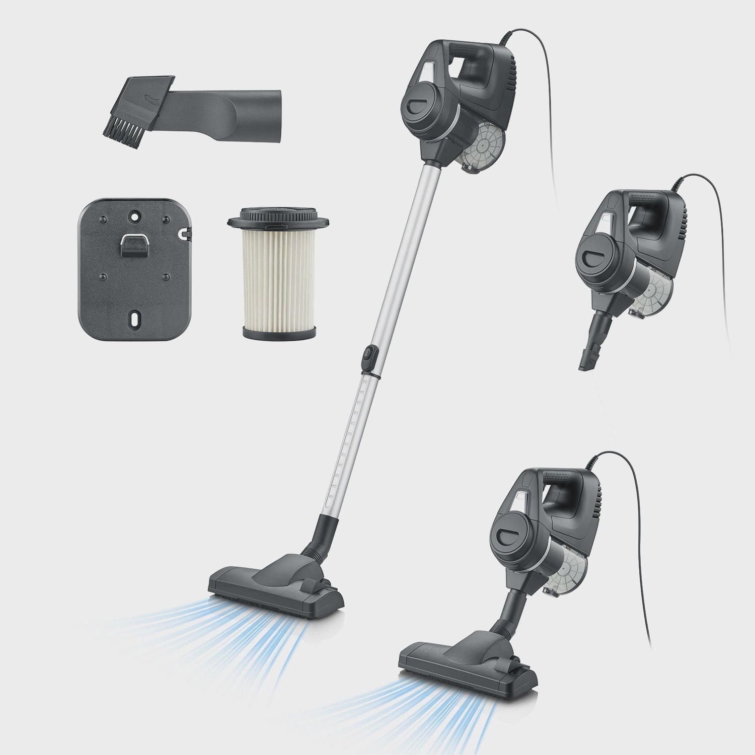 Corded Vacuum Cleaner, 600W, 18,000 Pa Suction Power