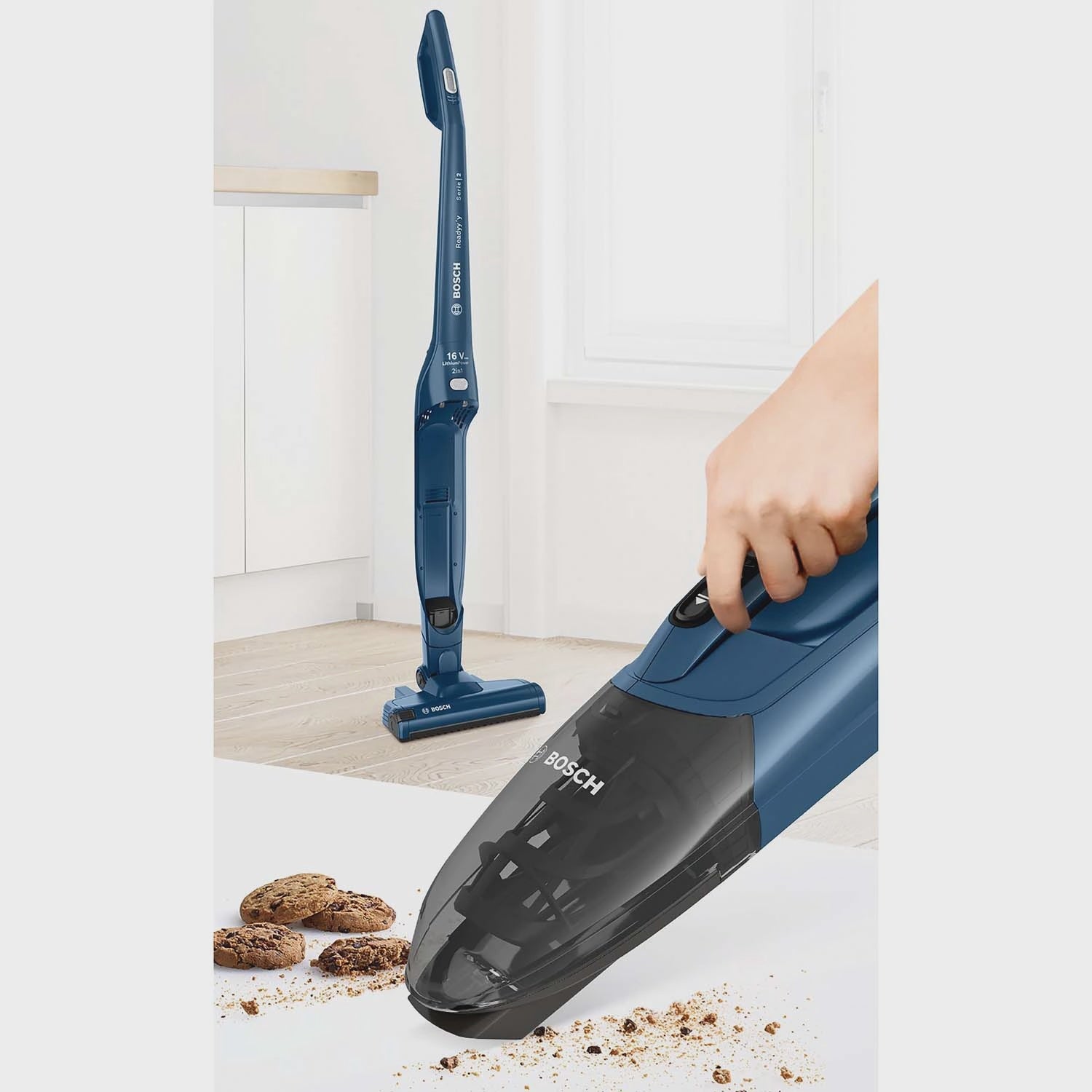 Cordless 2-in-1 Vacuum Cleaner, Li-Ion, 36 Min Runtime