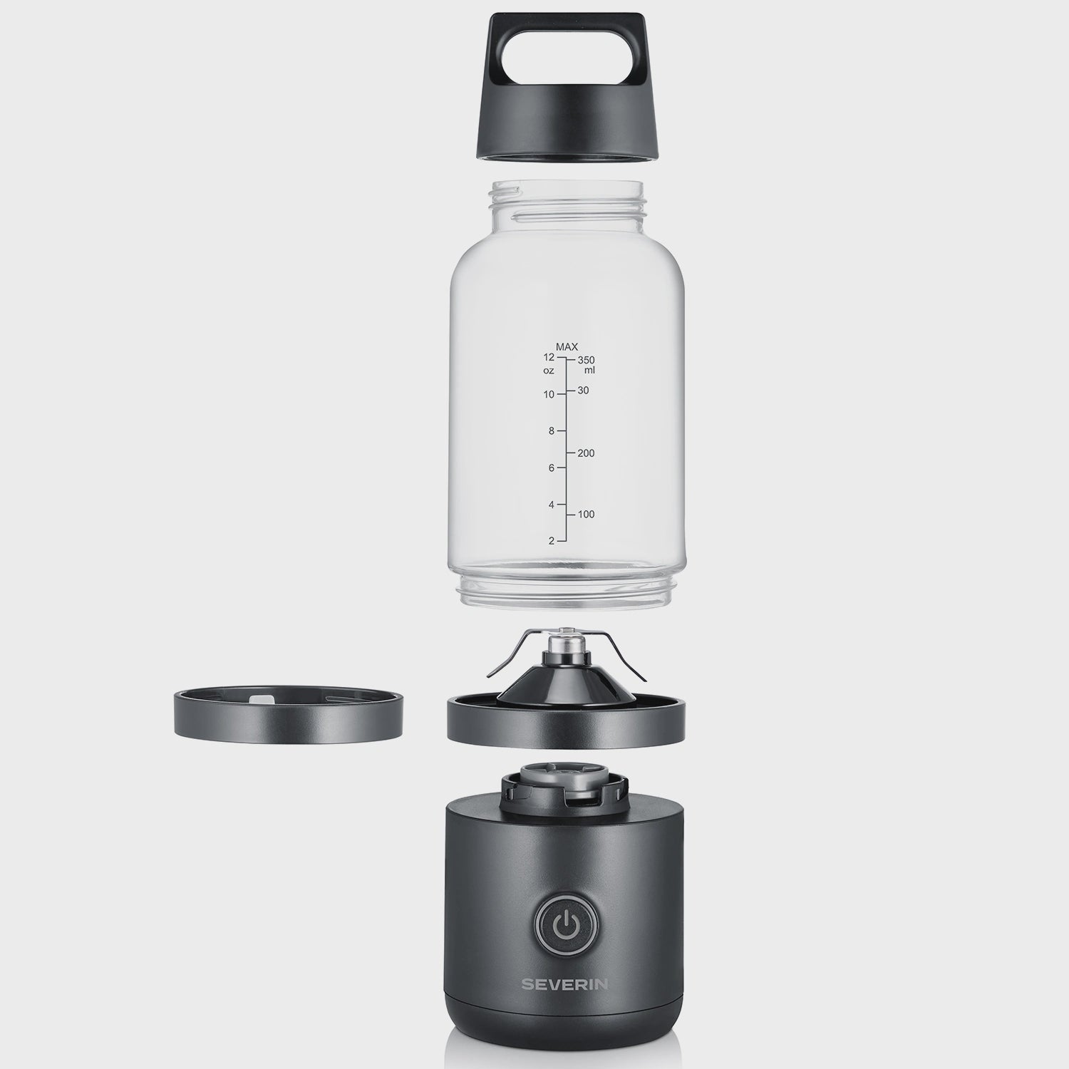 Cordless Smoothie Blender, USB-C, 350ml, Stainless Steel Blades