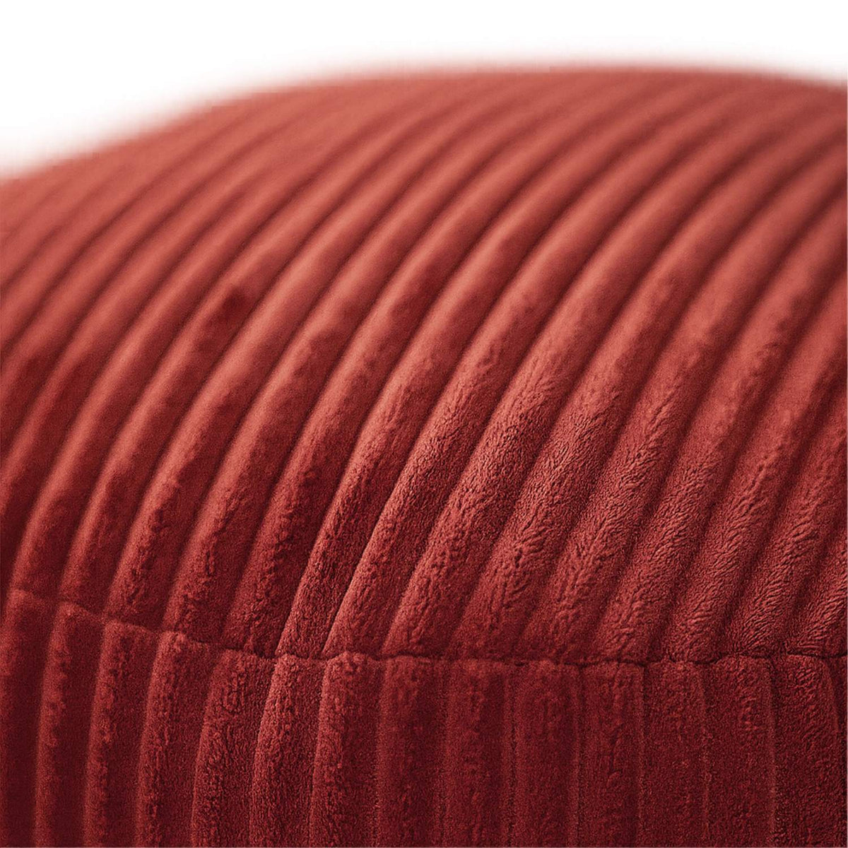 Corduroy Pouf – Round Floor Cushion, Boho Style