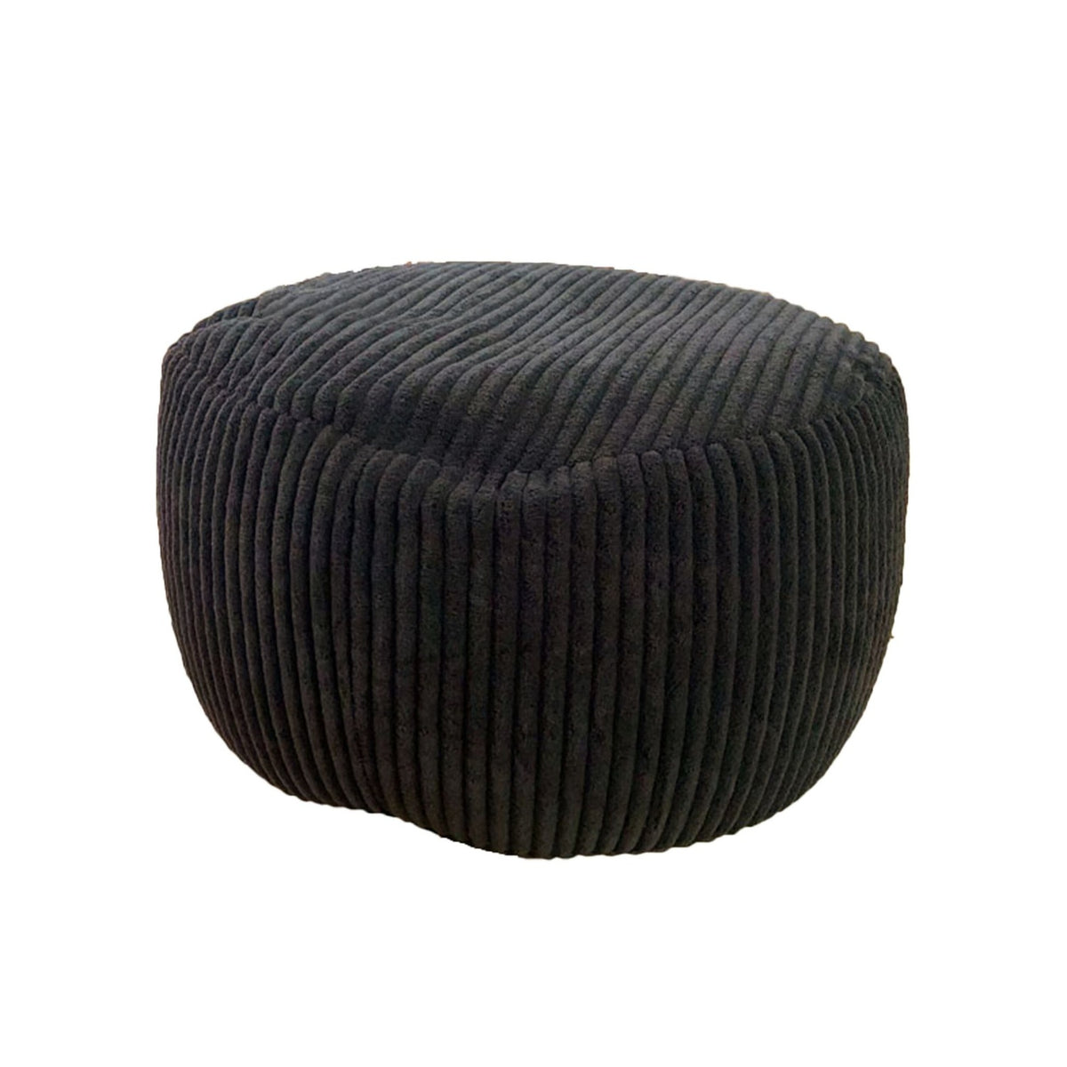 Corduroy Pouf – Round Floor Cushion, Boho Style