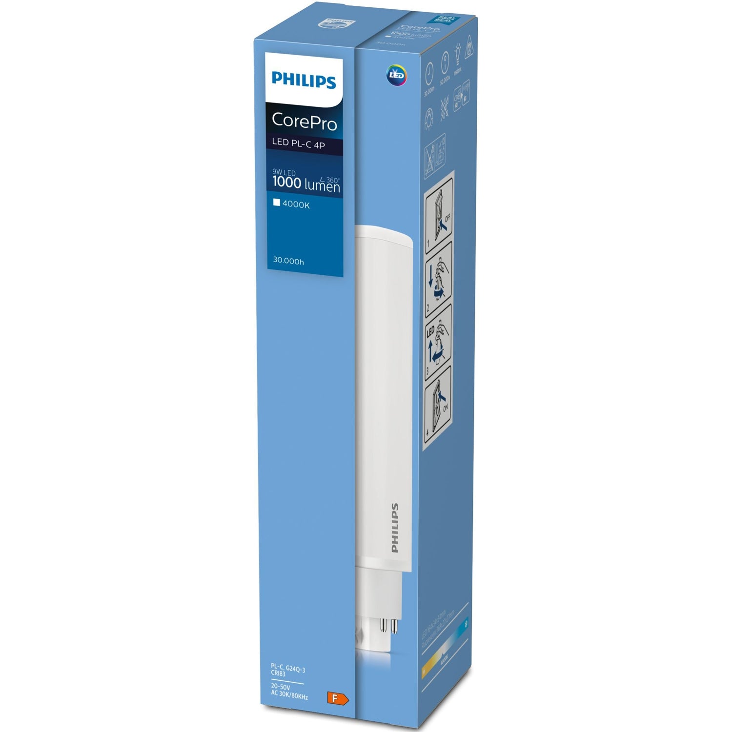 CorePro LED PLC 8.9W 830 2P G24d-3