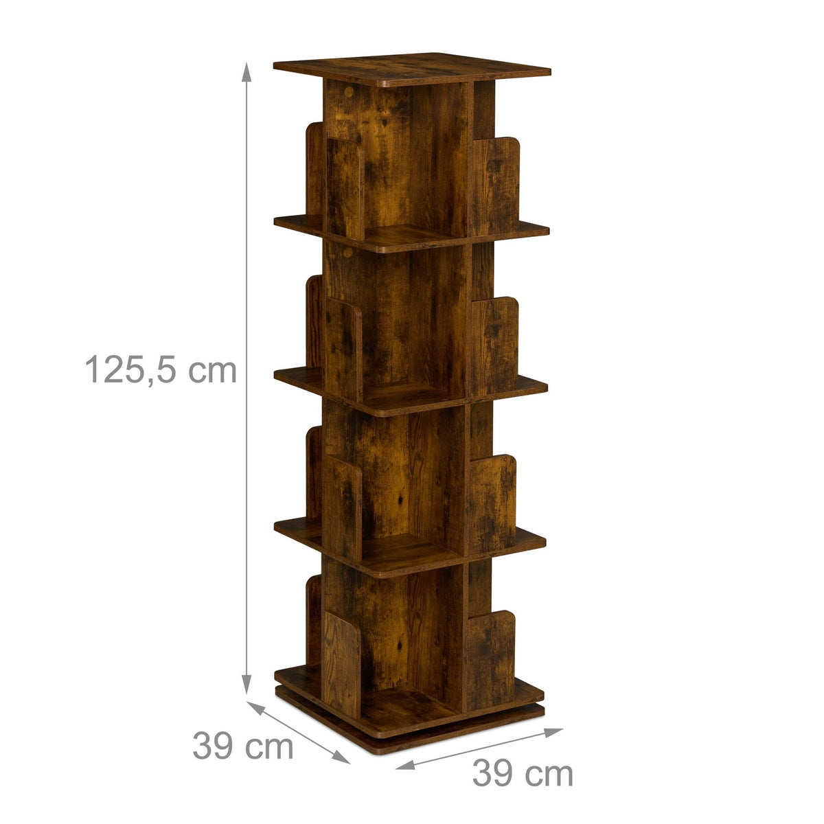 Corner shelf in industrial style