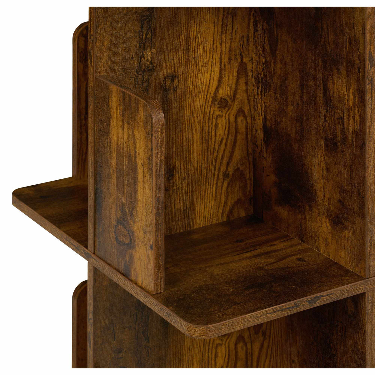 Corner shelf in industrial style