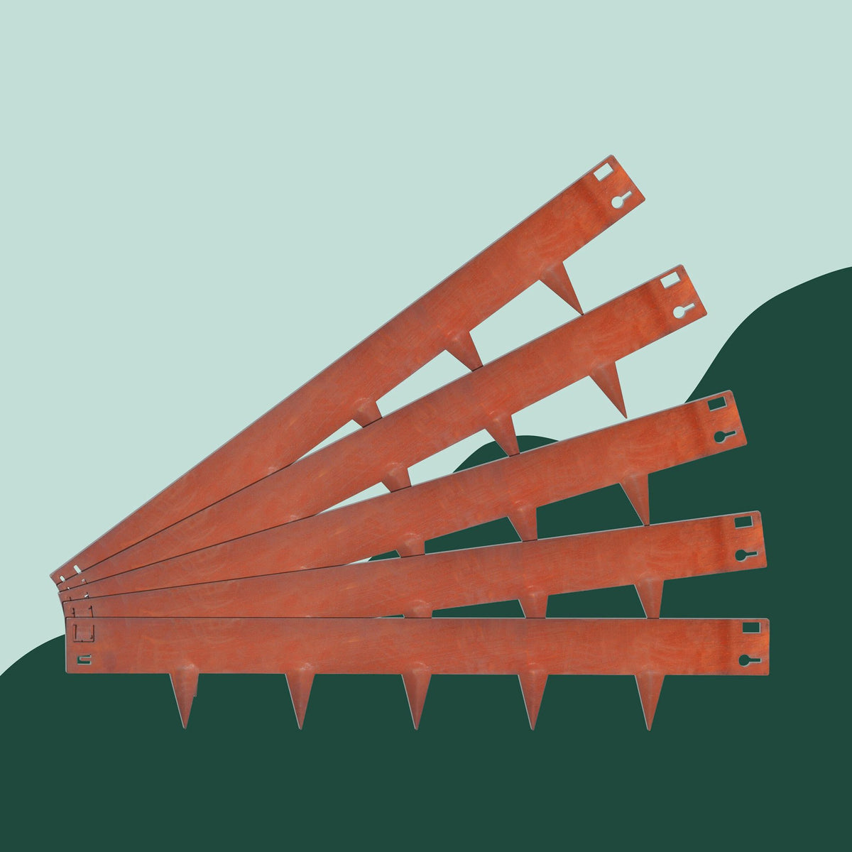 Corten Steel Lawn Edging – Flexible Garden Border