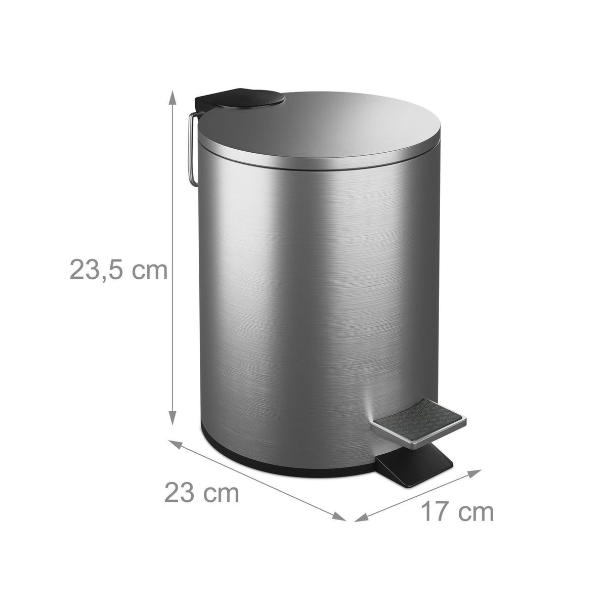 Cosmetic container in stainless steel 3 l