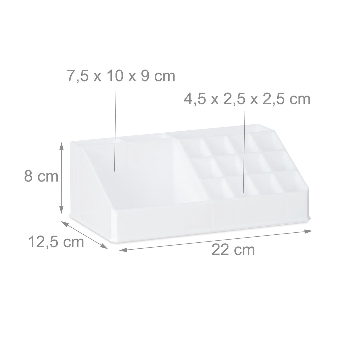 Cosmetic holder in acrylic
