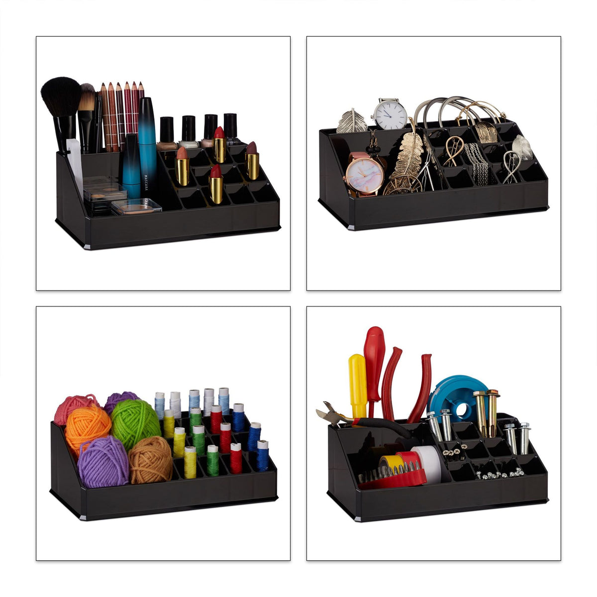 Cosmetic holder in acrylic