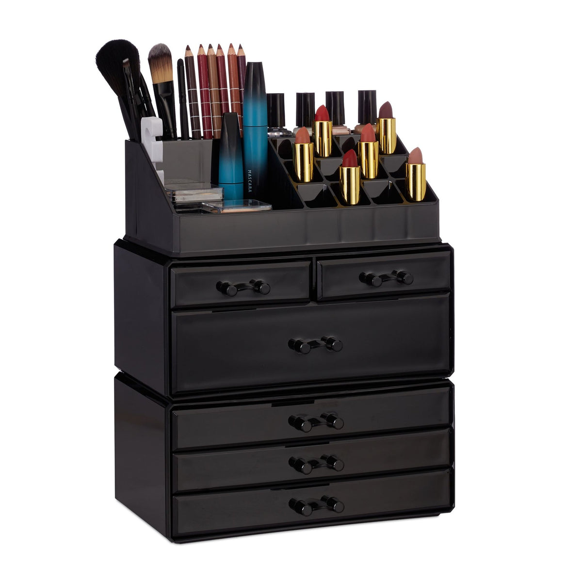 Cosmetics storage with 6 drawers