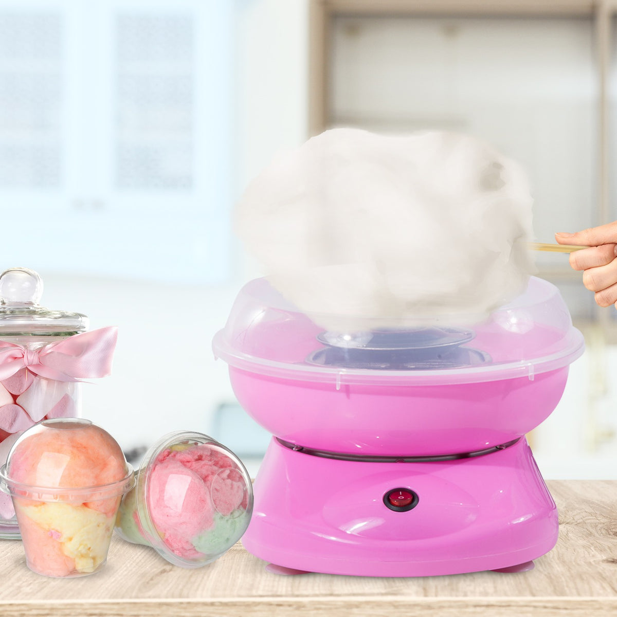 Cotton Candy Machine Candy Floss Machine Candy Floss Machine (Model 1/Pink)