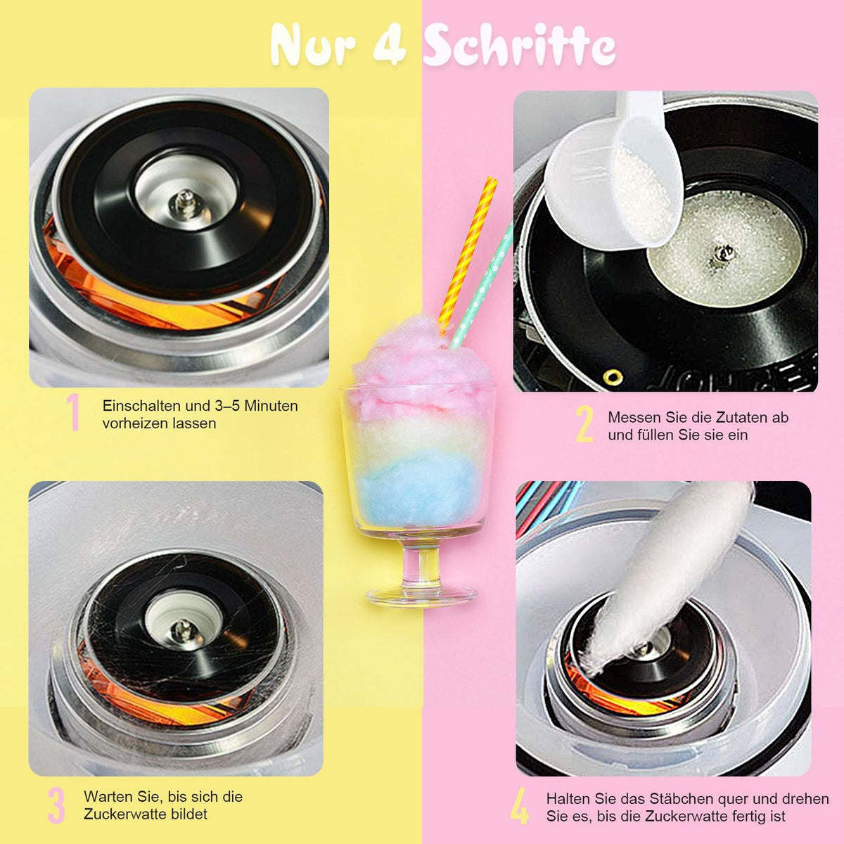 Cotton Candy Machine Candy Floss Machine Candy Floss Machine (Model 1/Red)